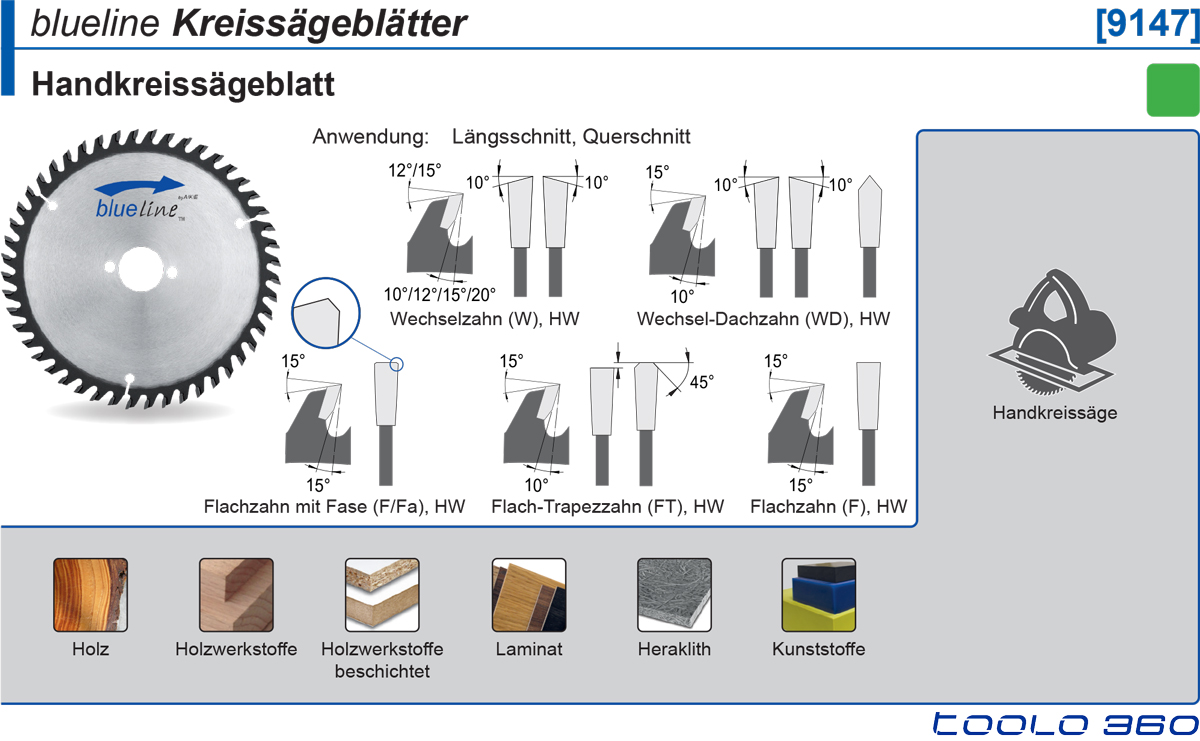 AKE 9147 Hand-Kreissägblätter