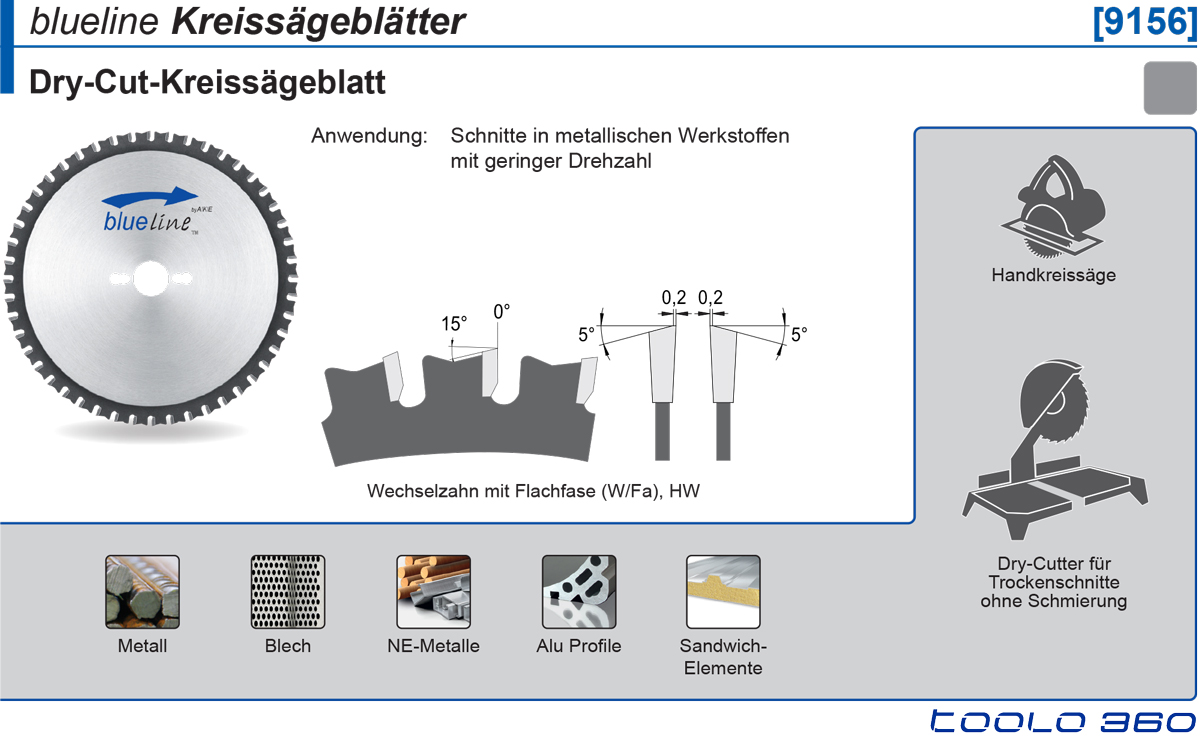 AKE 9156 Dry-Cut-Kreissägeblätter